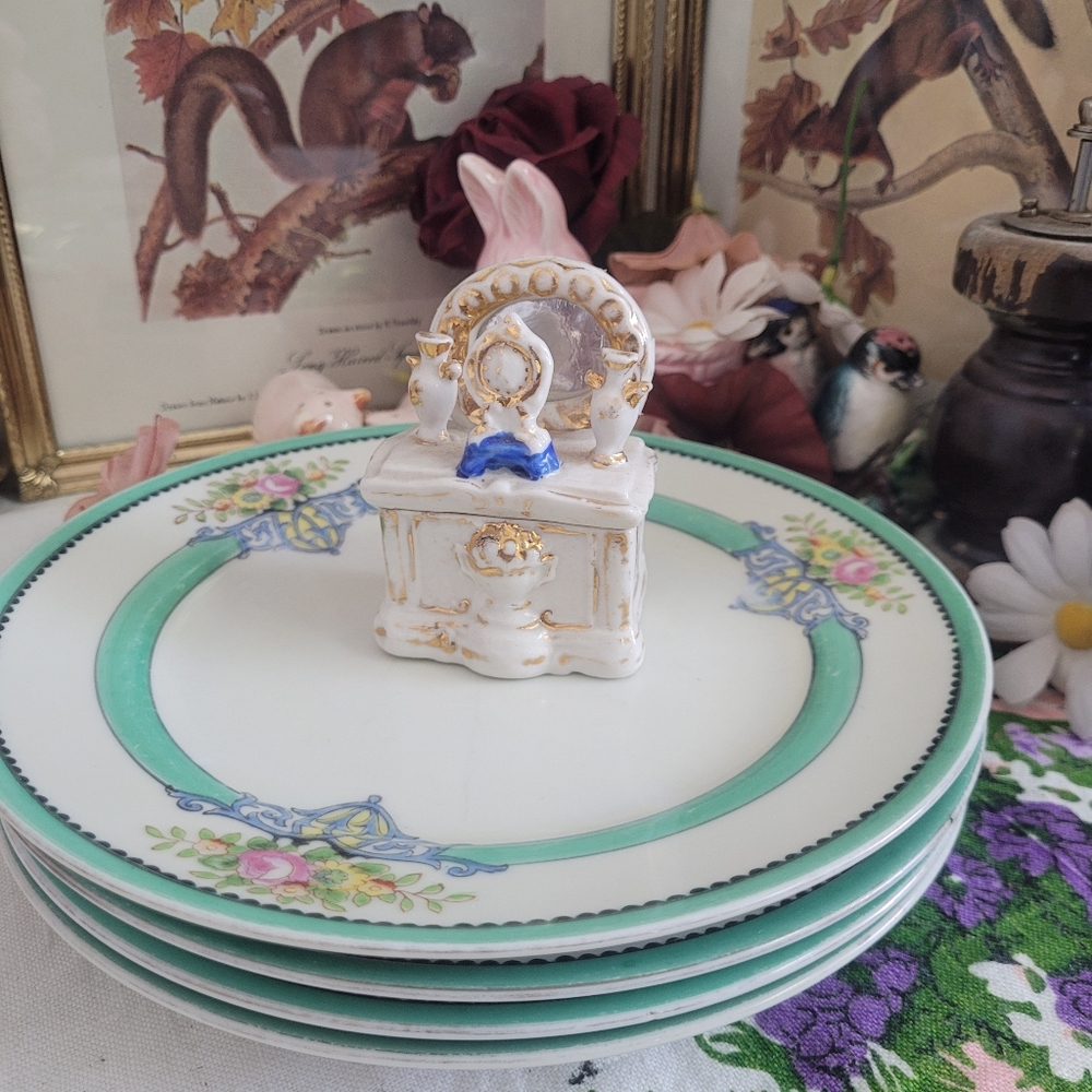 Vintage Trinket Box Porcelain German